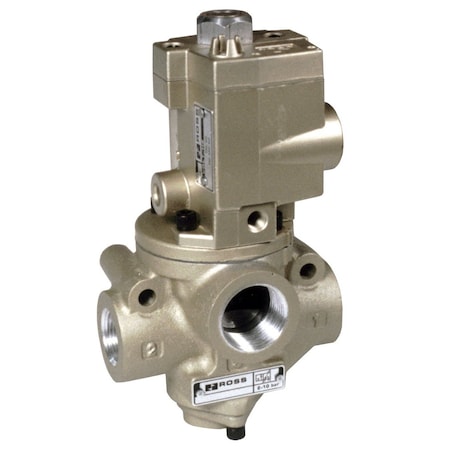 Ross Controls 21 Series High Temp, 3/2 Single Pressure Controlled, Normally Closed, Spring 2153B4001